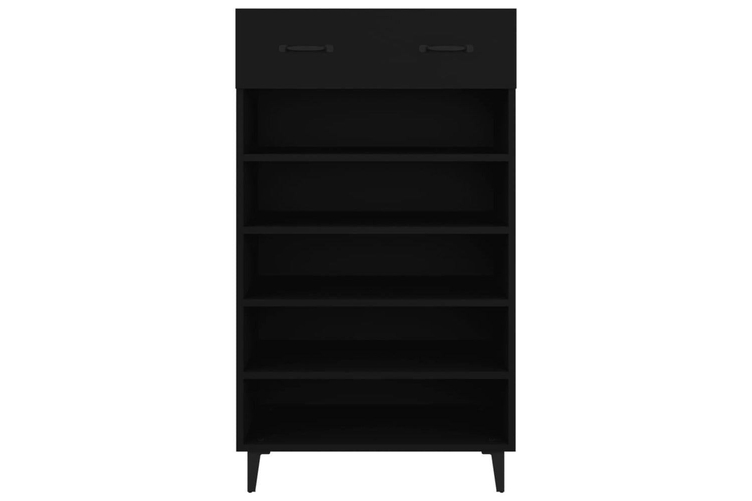 vidaXL 812790 Shoe Cabinet Black 60x35x105cm Engineered Wood