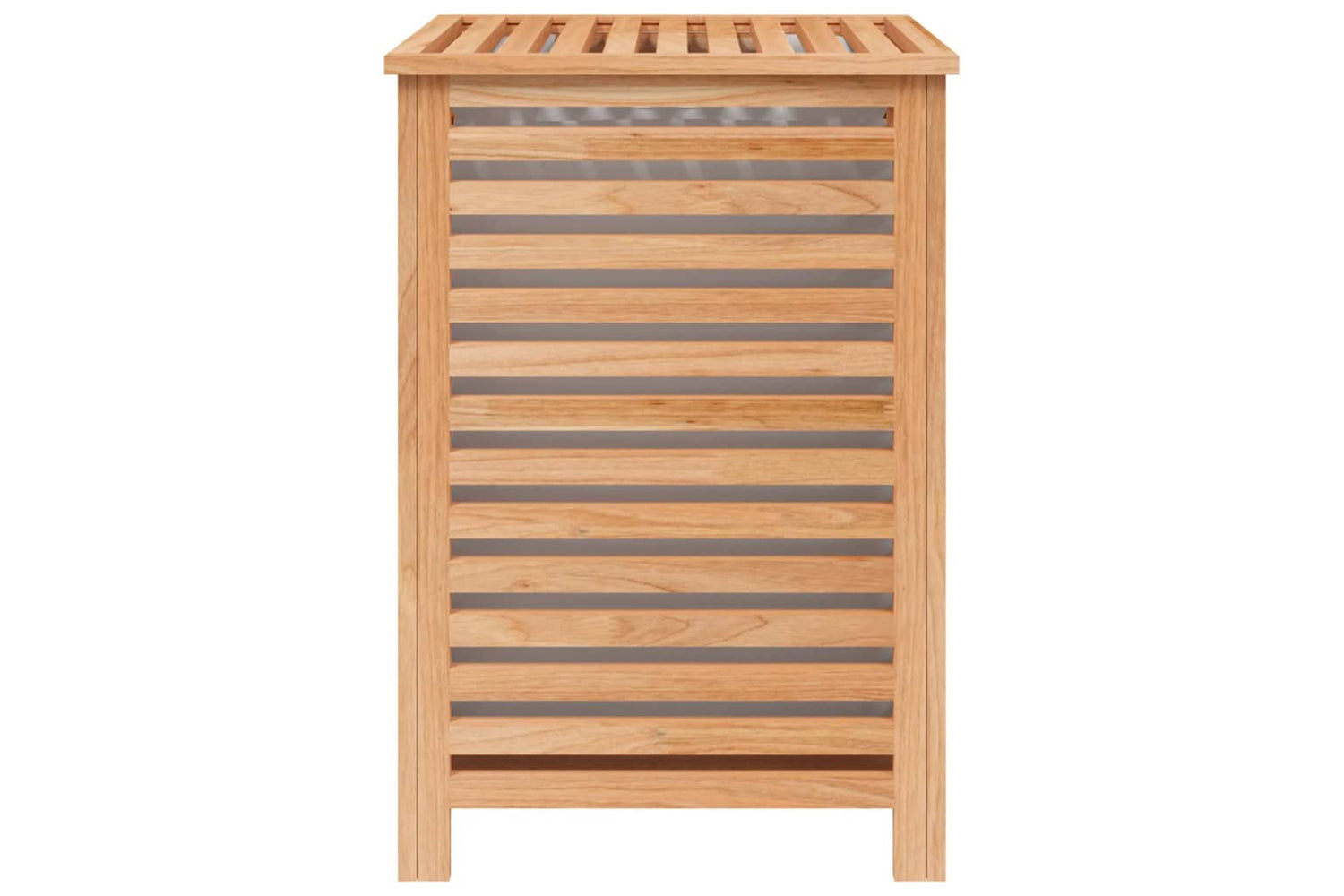 vidaXL Laundry Basket 45x45x65cm Solid Wood Walnut-4
