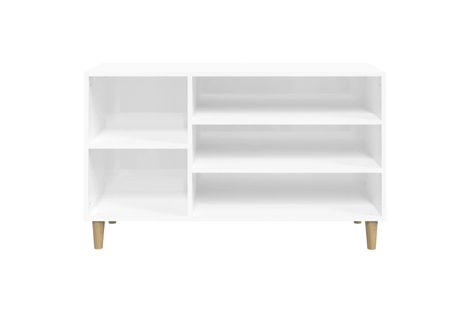 vidaXL 819742 Shoe Cabinet High Gloss White 102x36x60cm Engineered Wood-4