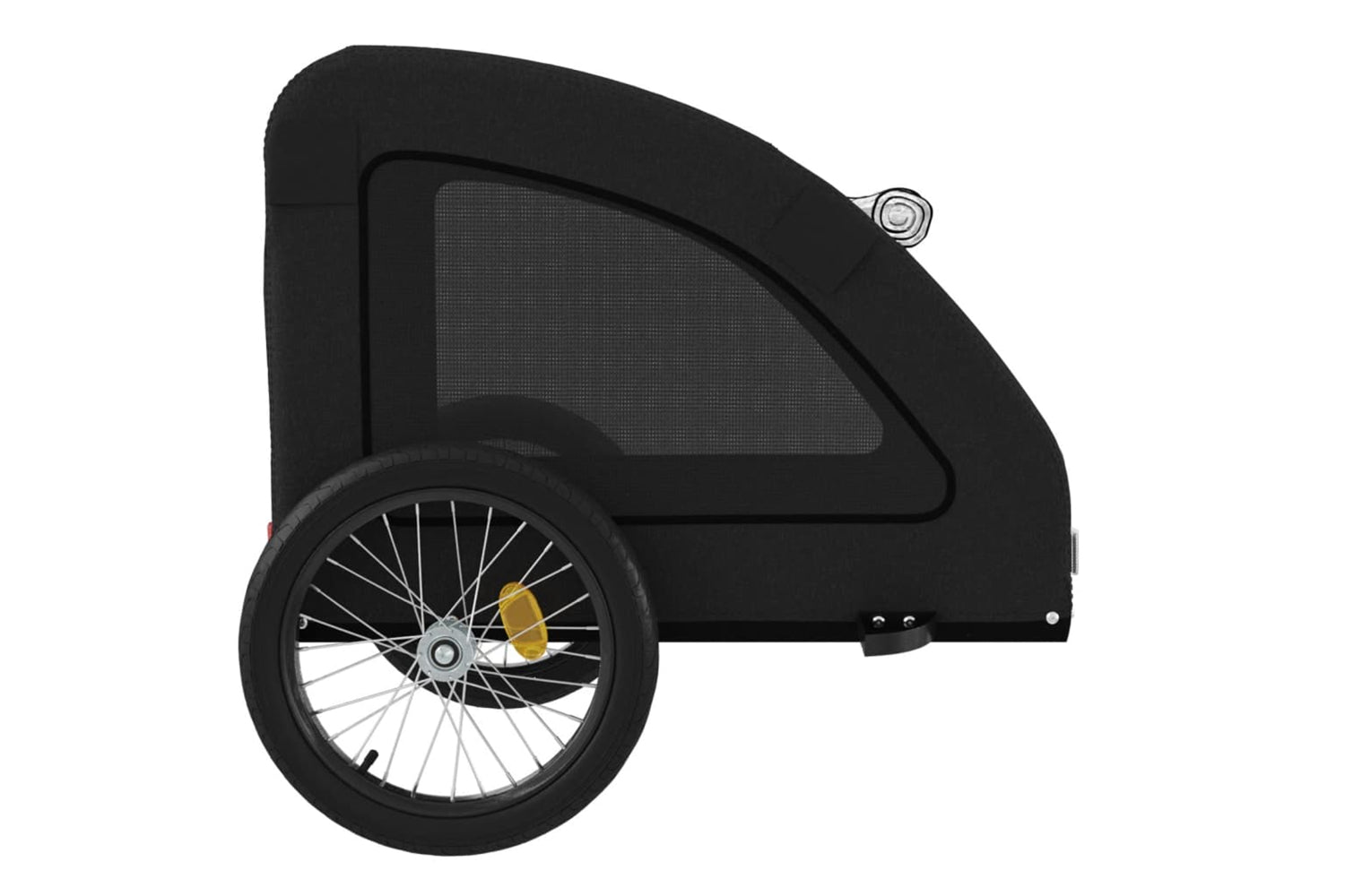 Vidaxl 93968 Pet Bike Trailer Black Oxford Fabric And Iron-6