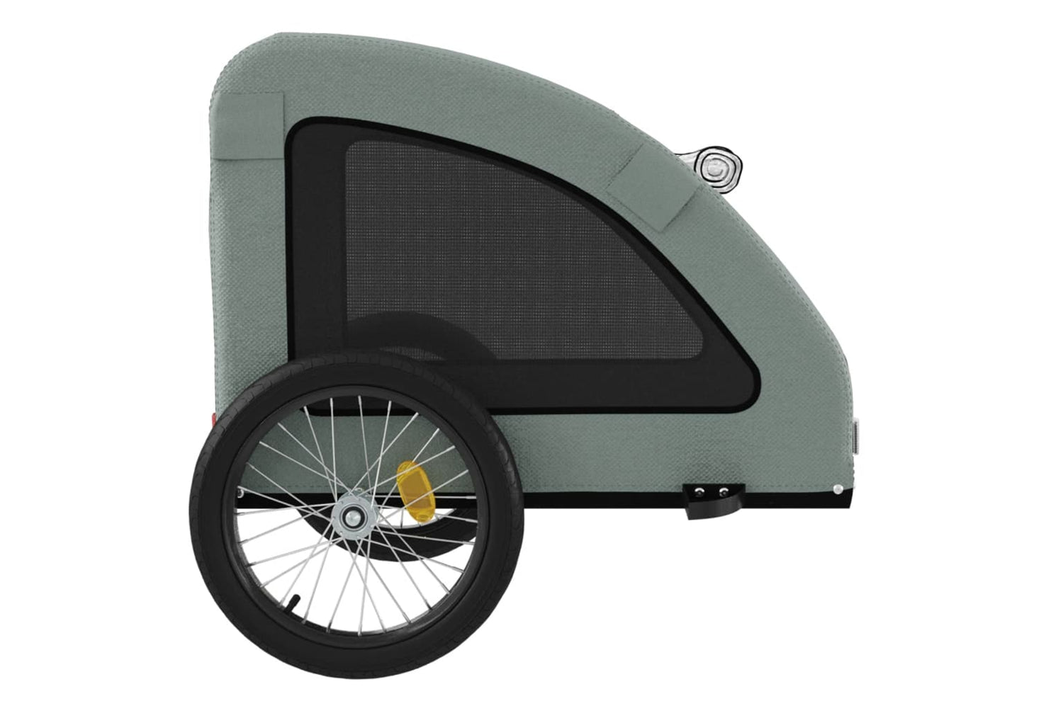 Vidaxl 93965 Pet Bike Trailer Grey Oxford Fabric And Iron-6