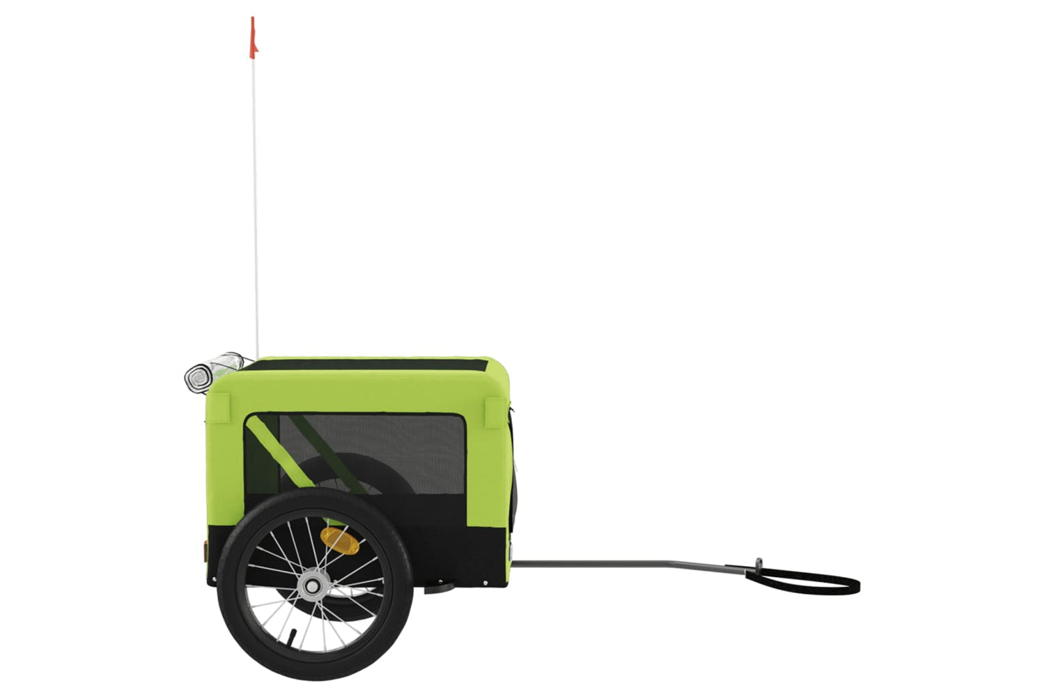 Vidaxl 93920 Pet Bike Trailer Green And Black Oxford Fabric And Iron-6