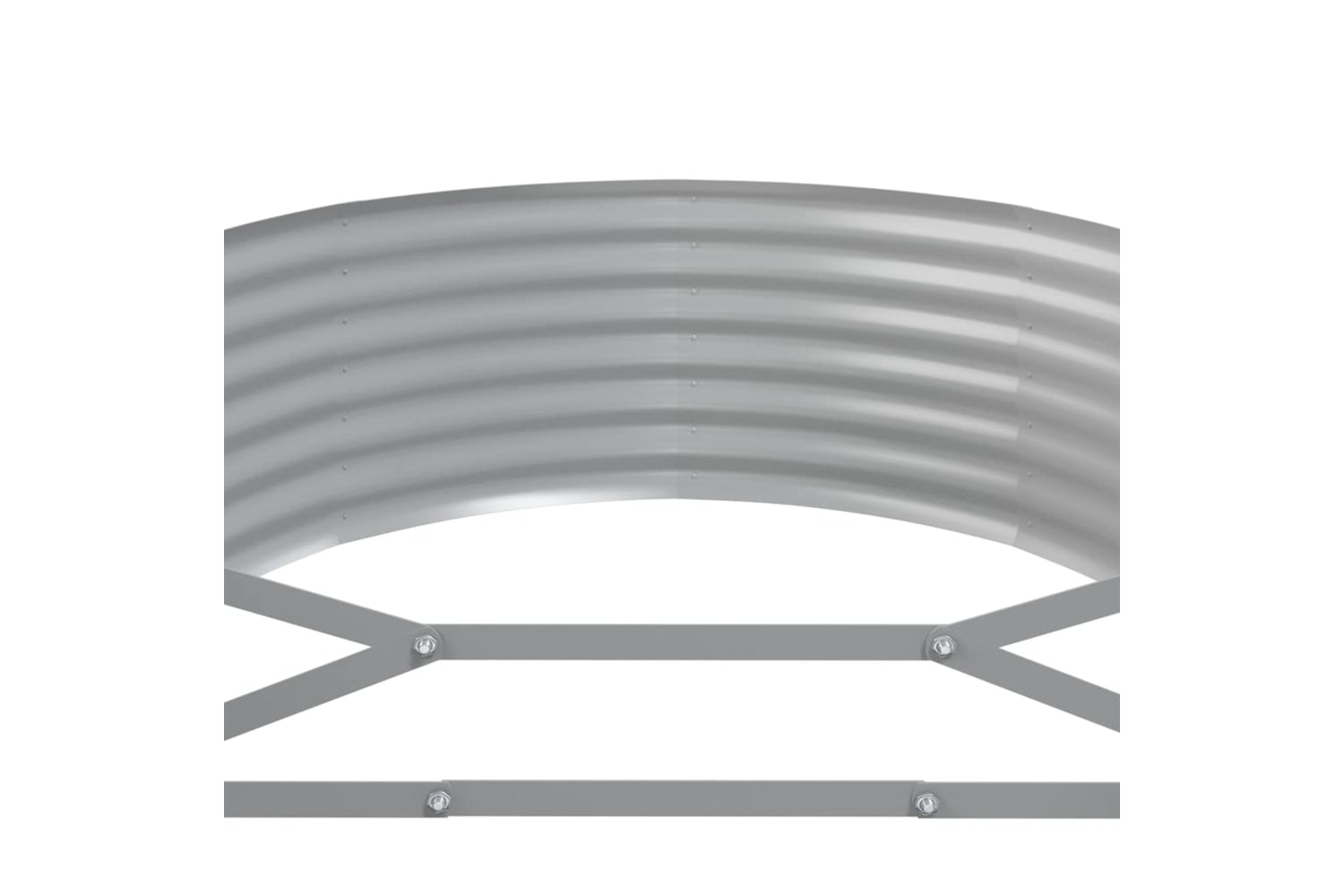 vidaXL 319004 Garden Raised Bed Powder-coated Steel 396x100x36cm Grey-4