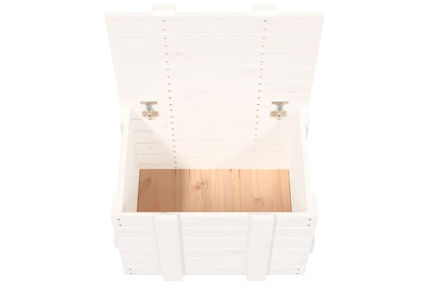 vidaXL 824994 Storage Box White 58x40.5x42cm Solid Wood Pine-8