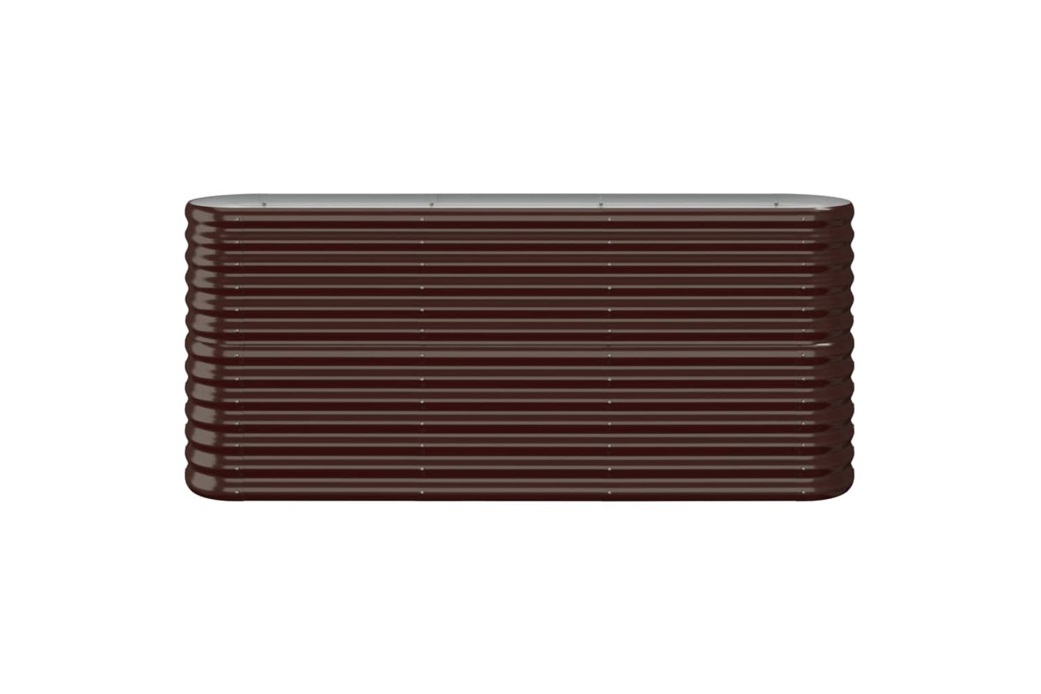 vidaXL 318895 Garden Raised Bed Powder-coated Steel 152x40x68cm Brown-2
