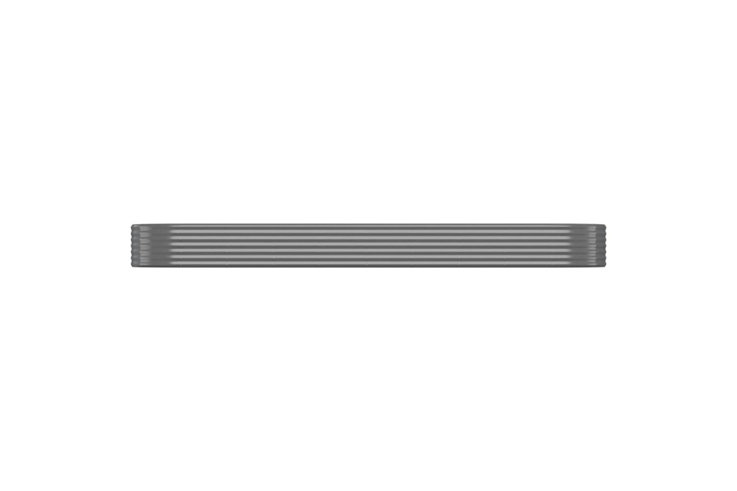 vidaXL 319004 Garden Raised Bed Powder-coated Steel 396x100x36cm Grey-2