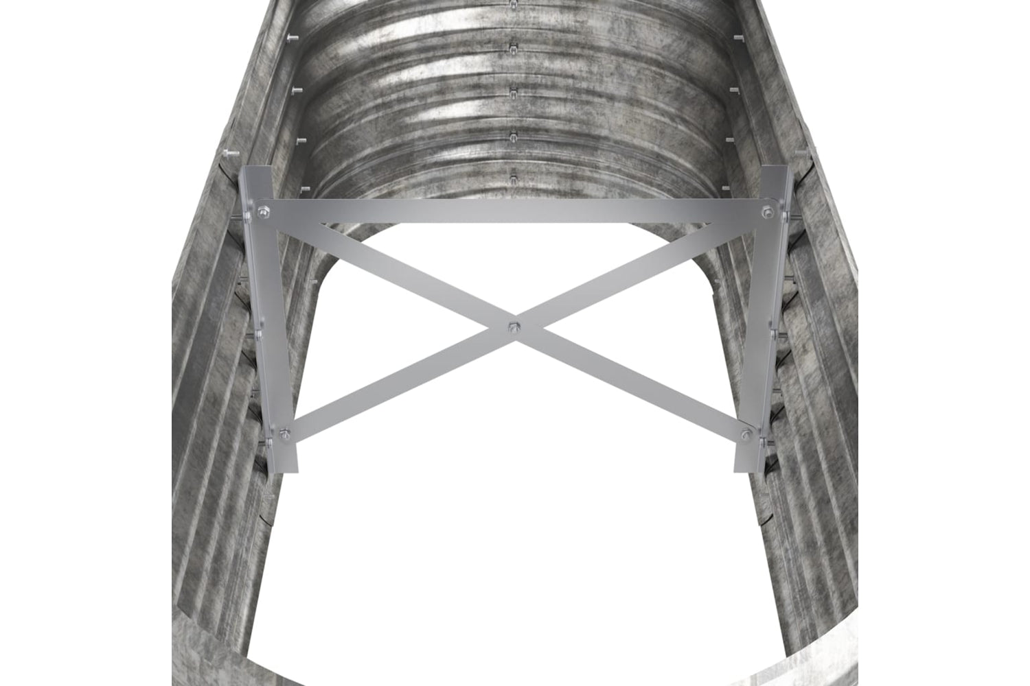 vidaXL 318867 Garden Raised Bed Powder-coated Steel 114x40x36cm Silver-4