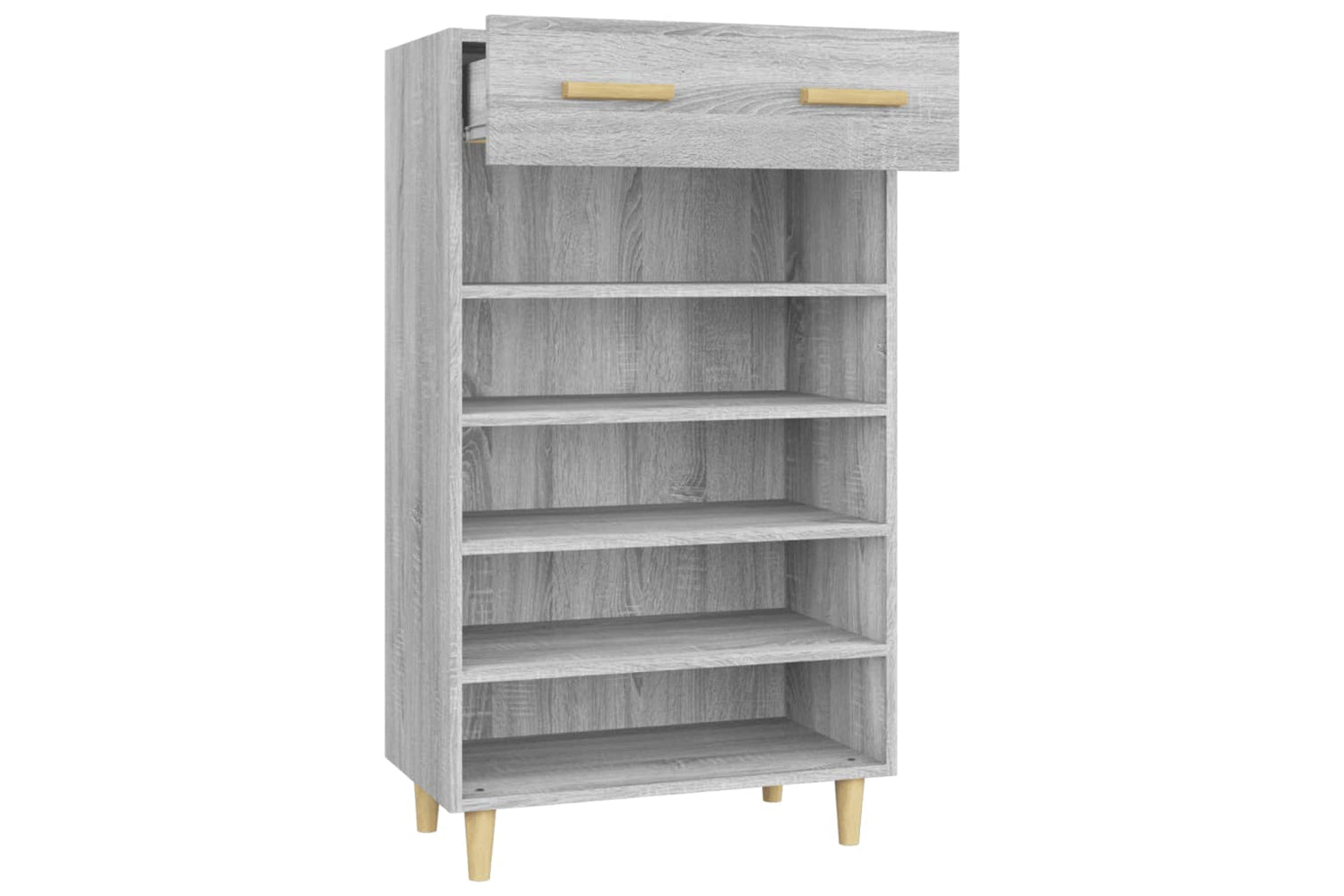 vidaXL 817556 Shoe Cabinet Grey Sonoma 60x35x105cm Engineered Wood-6