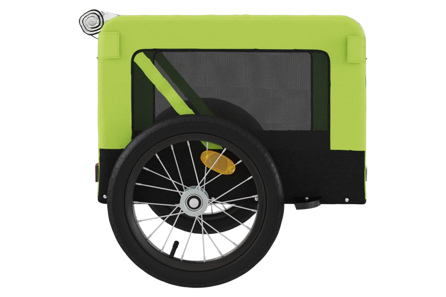 Vidaxl 93920 Pet Bike Trailer Green And Black Oxford Fabric And Iron-7