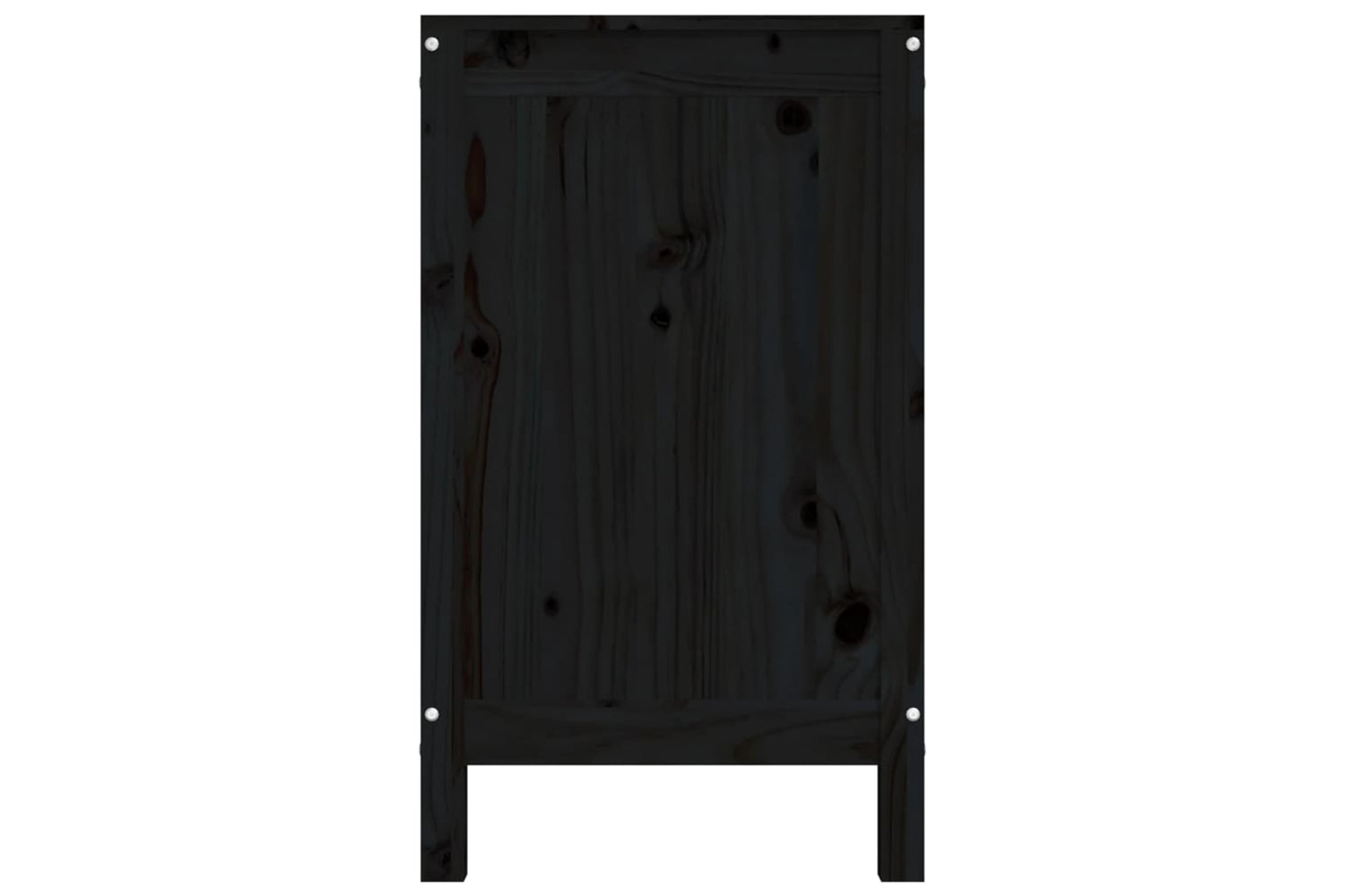 vidaXL 823583 Laundry Box Black 88.5x44x76cm Solid Wood Pine-6