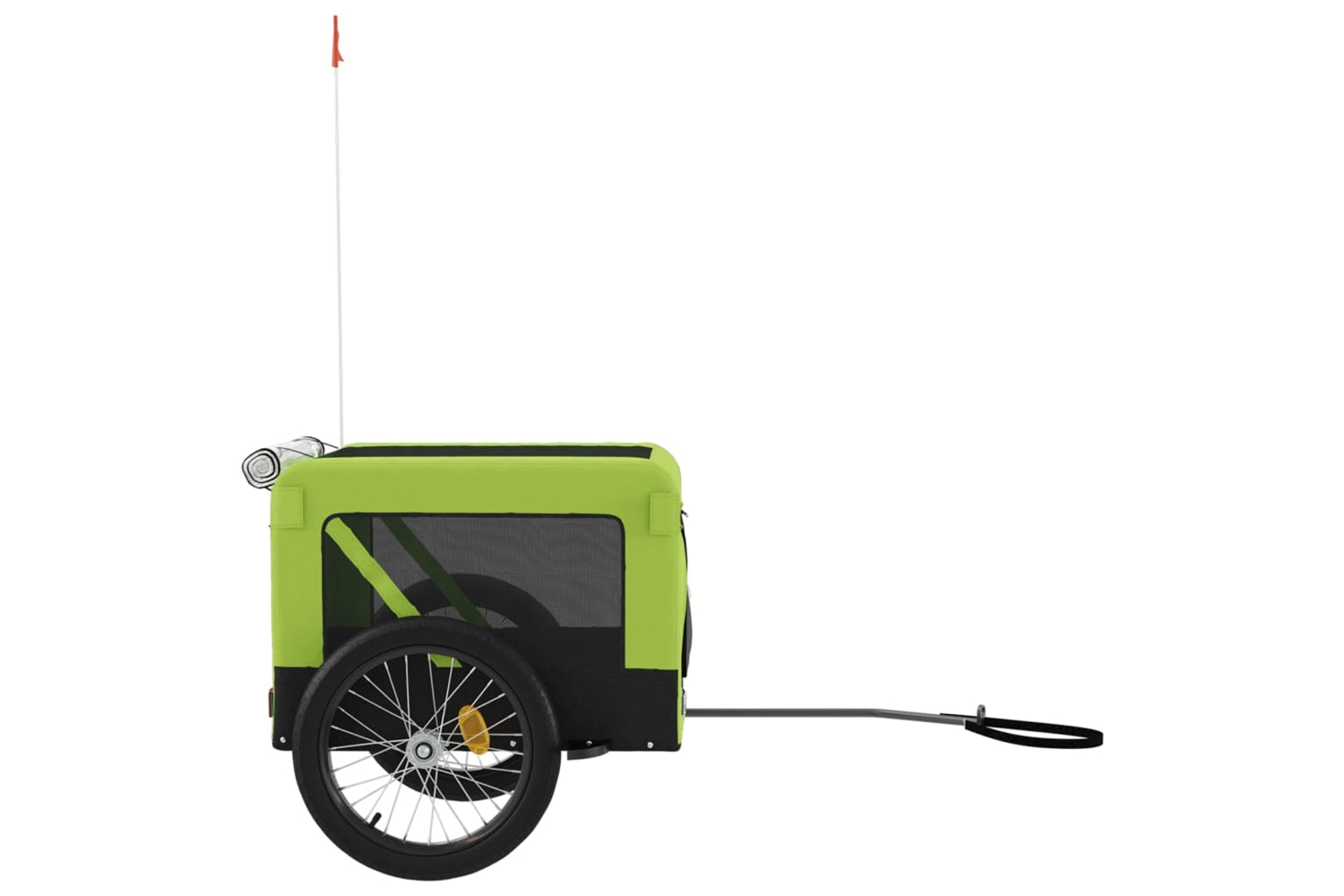 Vidaxl 93927 Pet Bike Trailer Green And Black Oxford Fabric And Iron-6