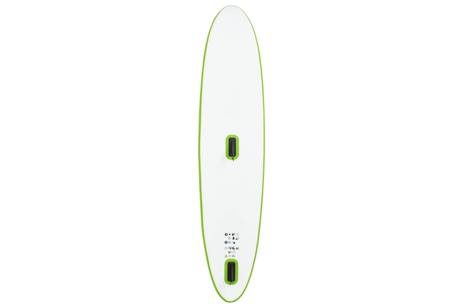 Vidaxl Inflatable Stand Up Paddleboard With Sail Set Green And White-7