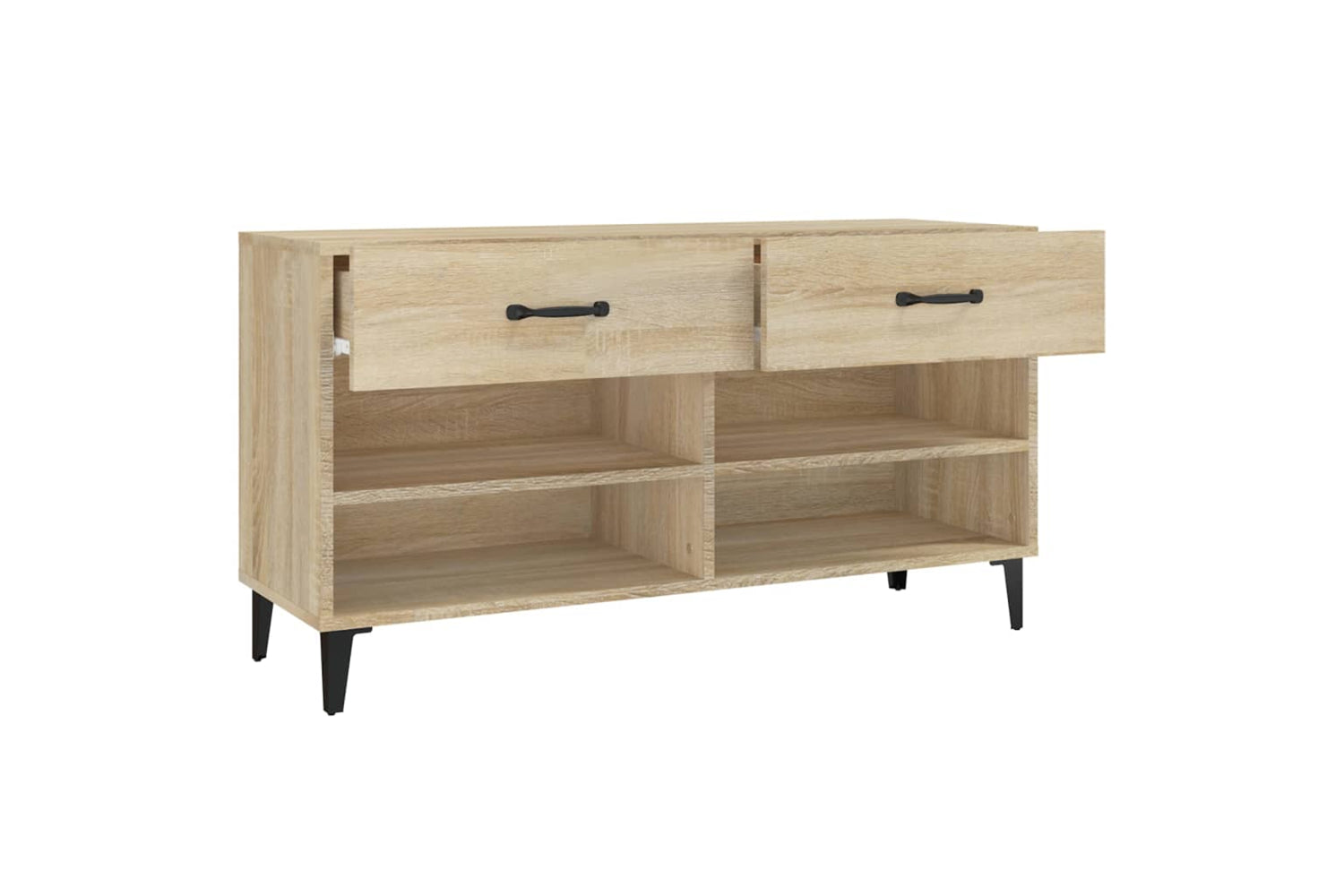 vidaXL 812828 Shoe Cabinet Sonoma Oak 102x35x55cm Engineered Wood-6