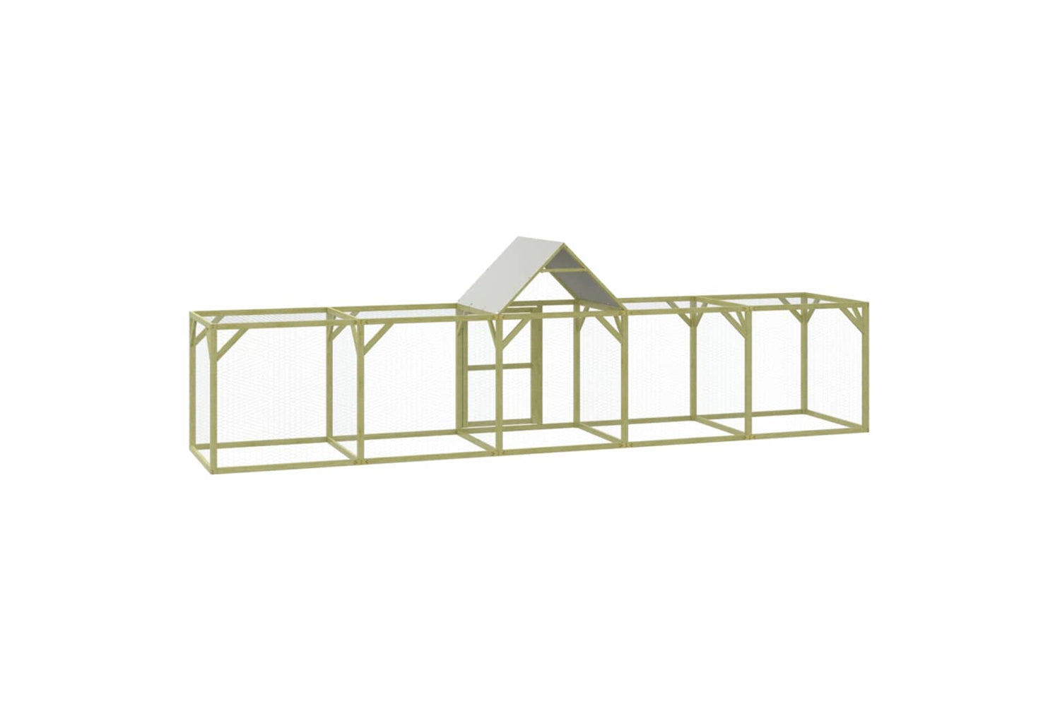 vidaXL 3102983 Chicken Coop 500x100x150cm Impregnated Solid Wood Pine-4