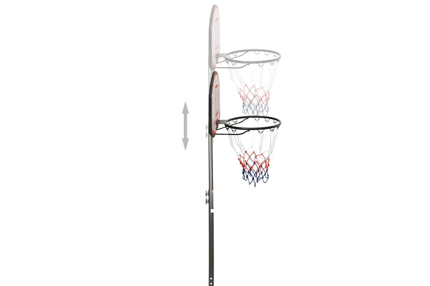 Vidaxl Basketball Stand Black 216-250 Cm Polyethene-8