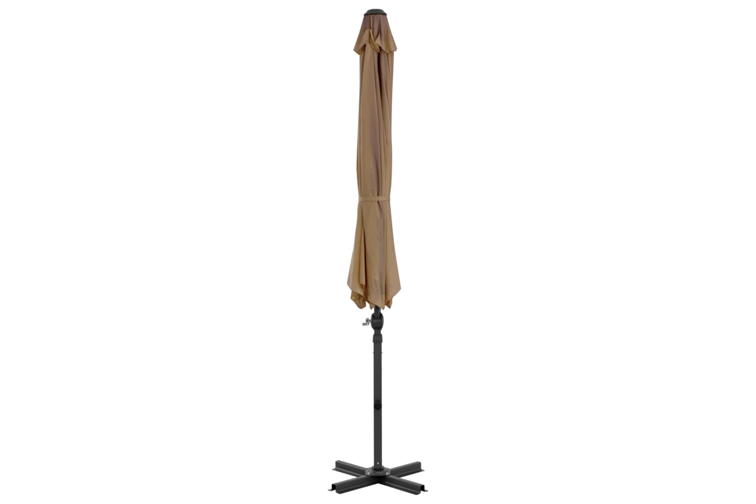 vidaXL 44623 Cantilever Umbrella With Aluminium Pole Taupe 300cm-3