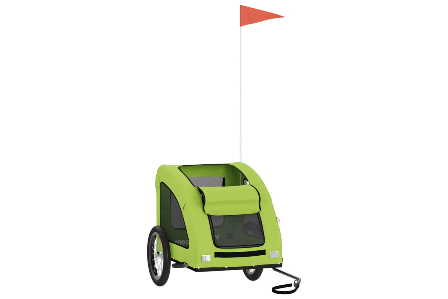 Vidaxl 93962 Pet Bike Trailer Green Oxford Fabric And Iron-2