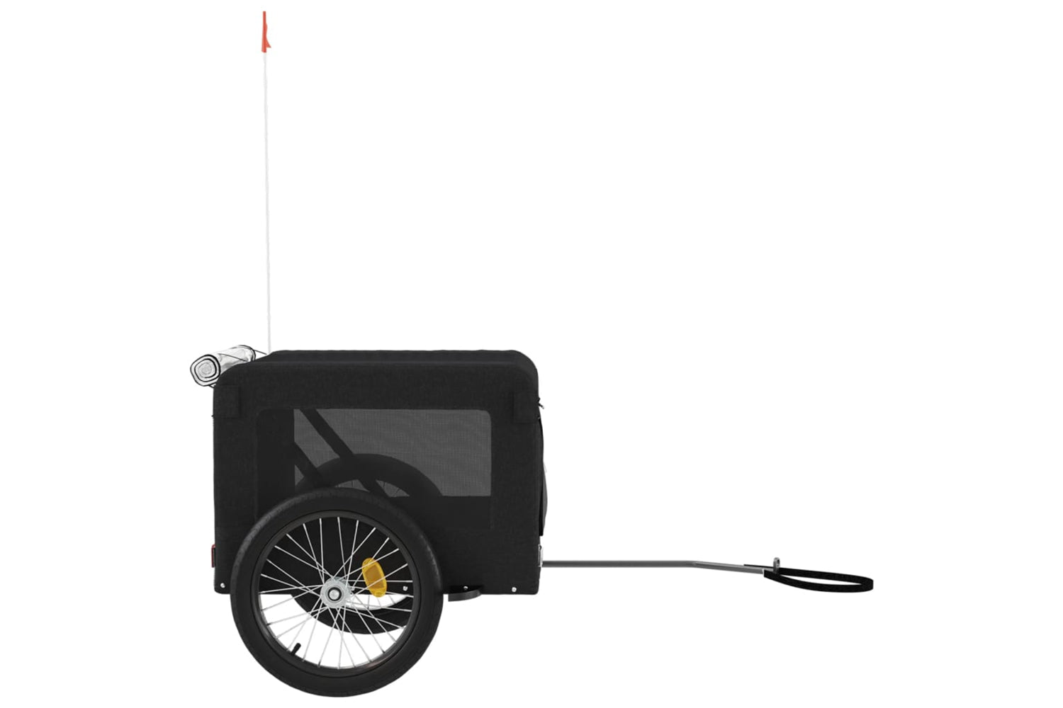 Vidaxl 93926 Pet Bike Trailer Black Oxford Fabric&iron-6