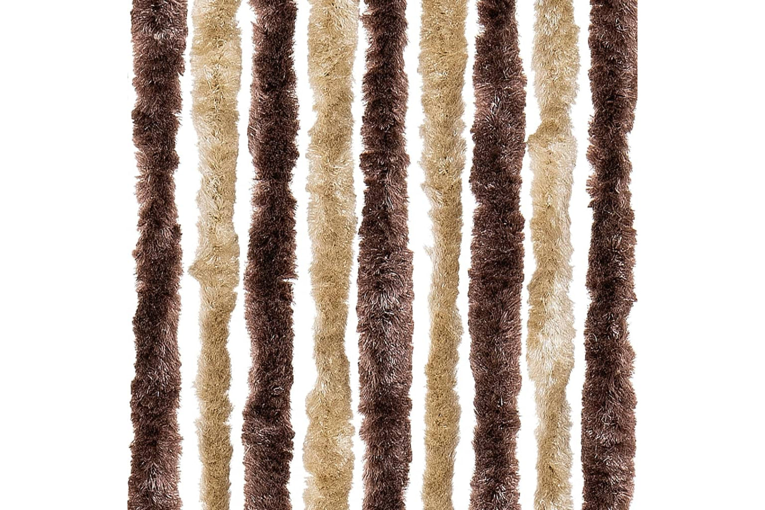 vidaXL Insect Curtain Beige And Light Brown 100x220cm Chenille-5