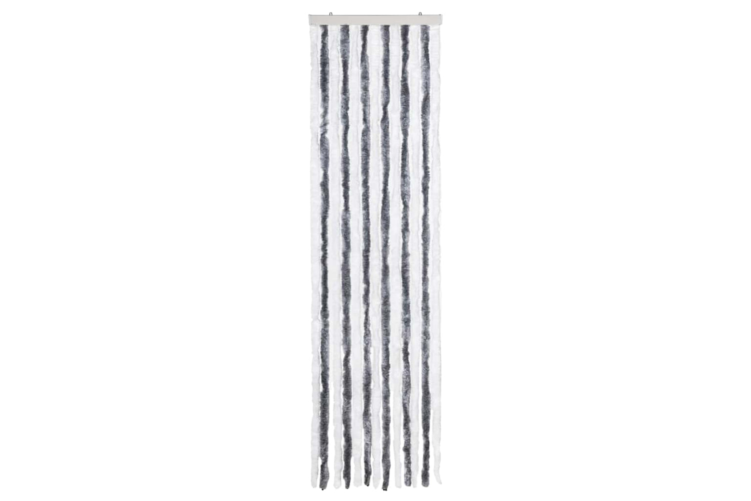 vidaXL Insect Curtain Grey And White 56x200cm Chenille-2