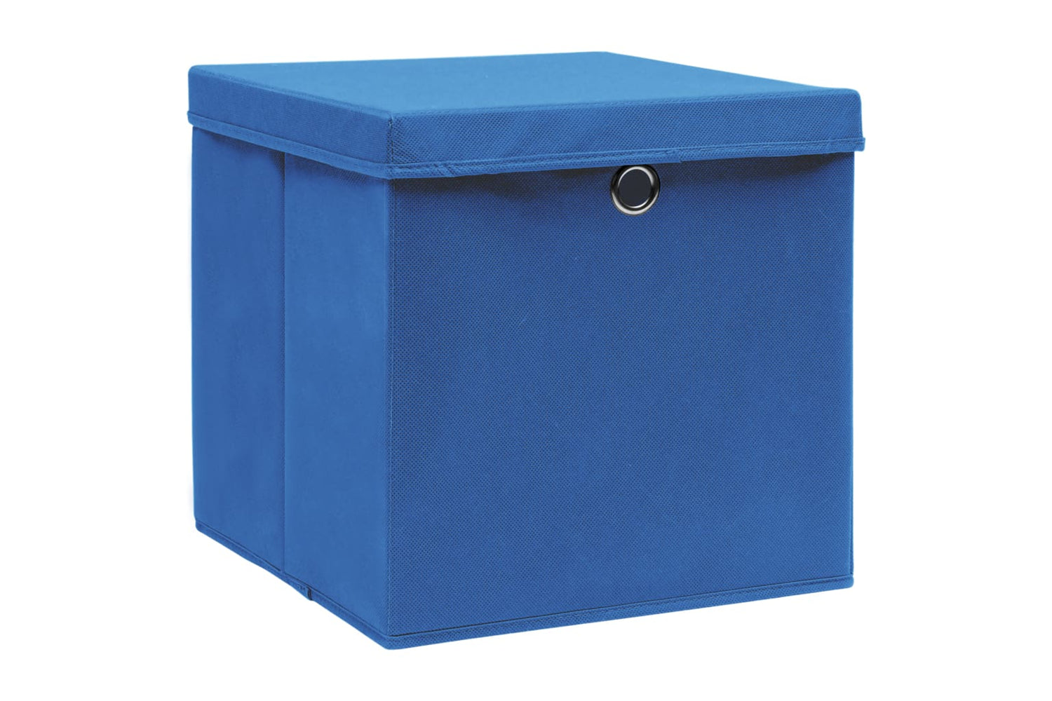 vidaXL 325196 Storage Boxes With Covers 4 Pcs 28x28x28cm Blue-2