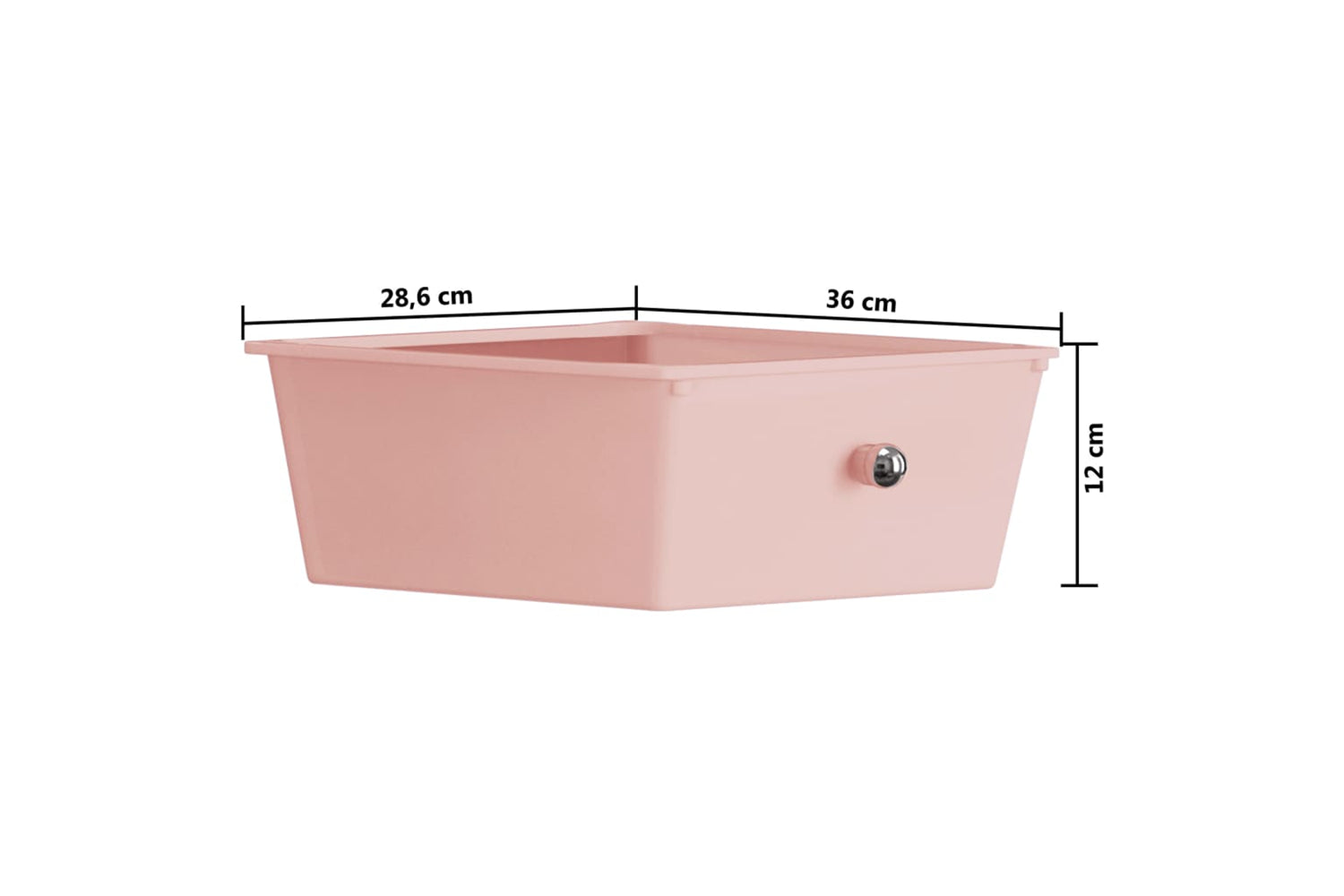 Vidaxl 320400 4-drawer Mobile Storage Trolley Pink Plastic-9