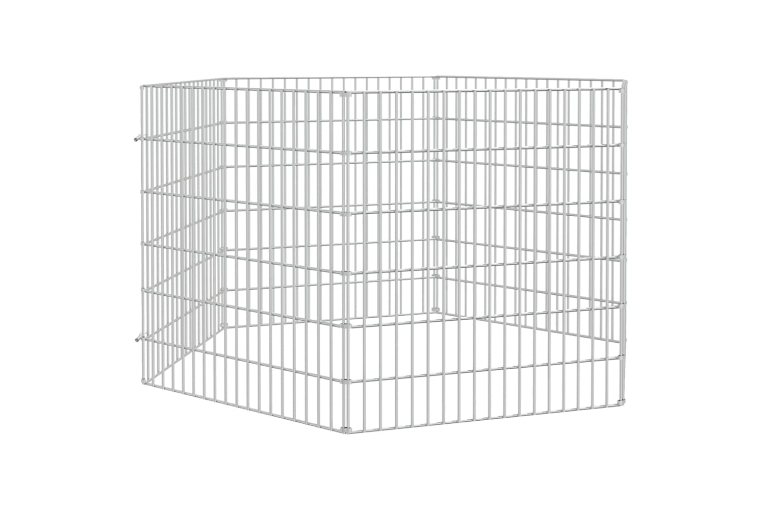 Vidaxl Free Range Animal Enclosure 6-panel 54x60 Cm Galvanised Iron-2