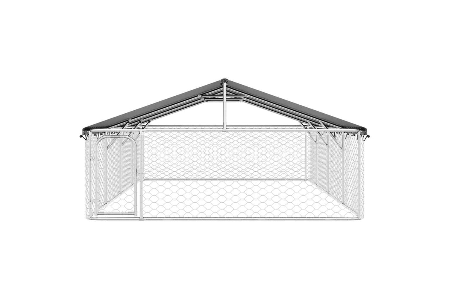 Vidaxl Outdoor Dog Kennel With Roof 600x300x150 Cm-5