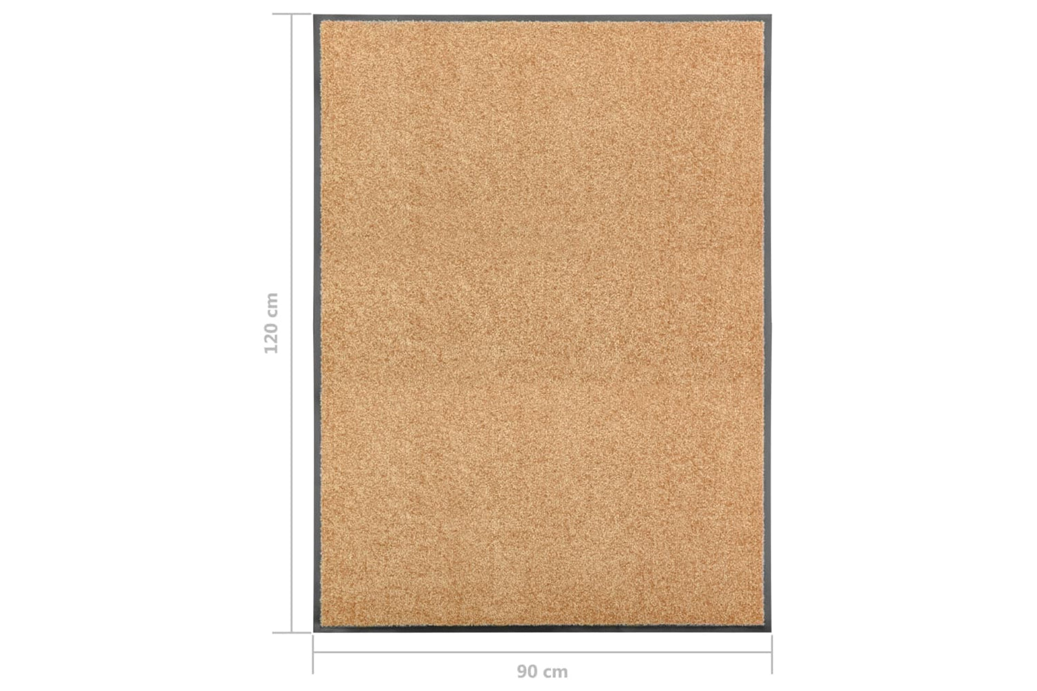 vidaXL 323466 Doormat Washable Cream 90x120cm-6