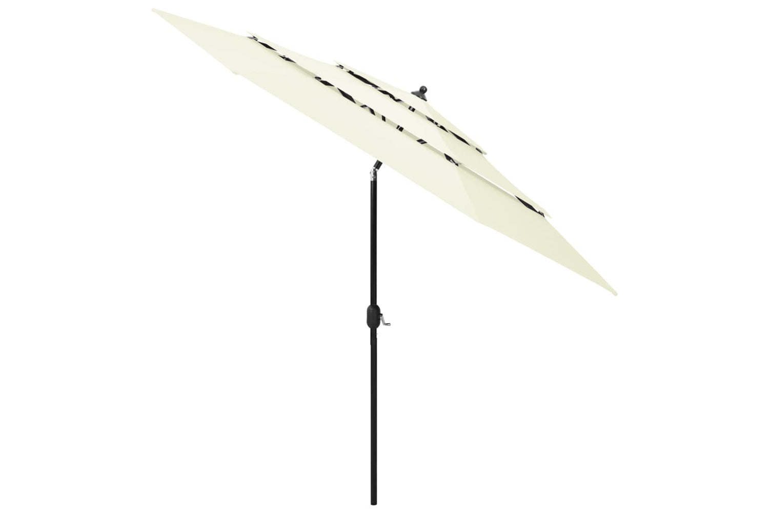 Vidaxl 313868 3-tier Parasol With Aluminium Pole Sand 3 M-2