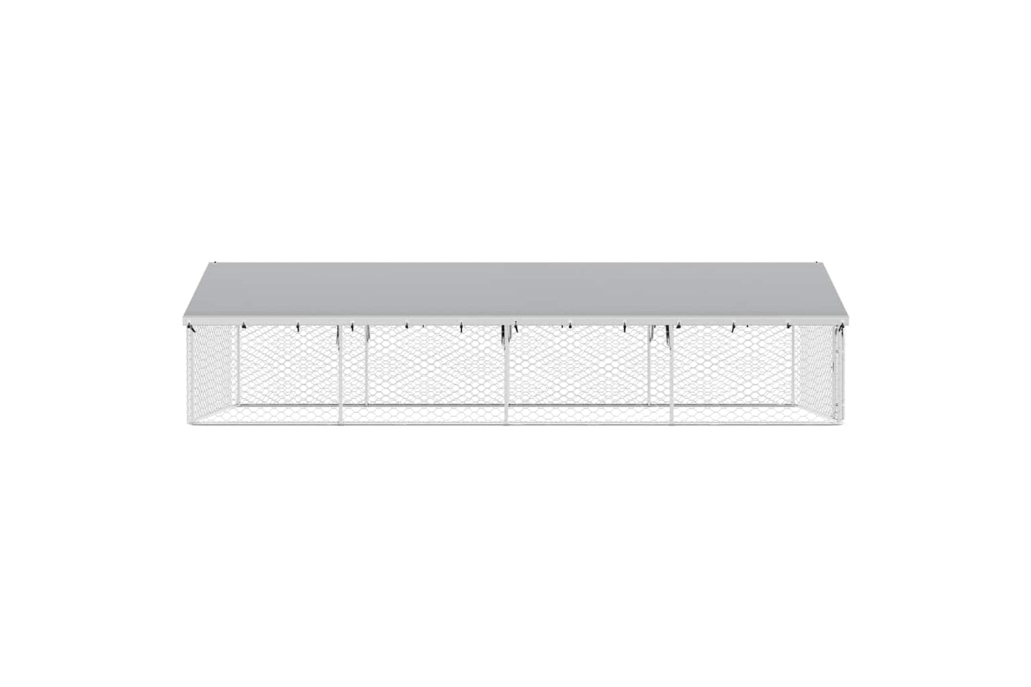 Vidaxl Outdoor Dog Kennel With Roof 600x300x150 Cm-7