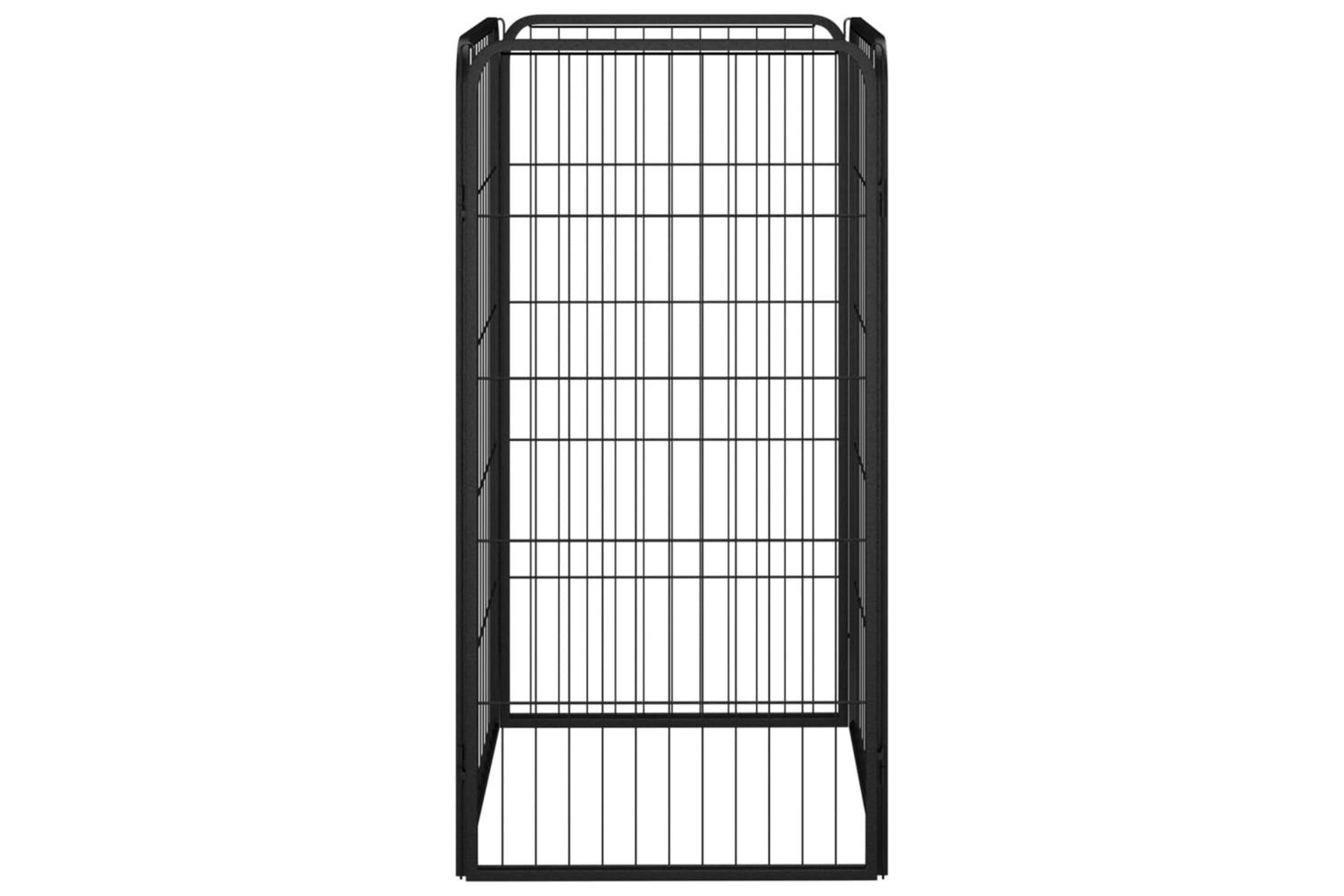 vidaXL 171793 Dog Playpen 4 Panels Black 50x100cm Powder-coated Steel-2