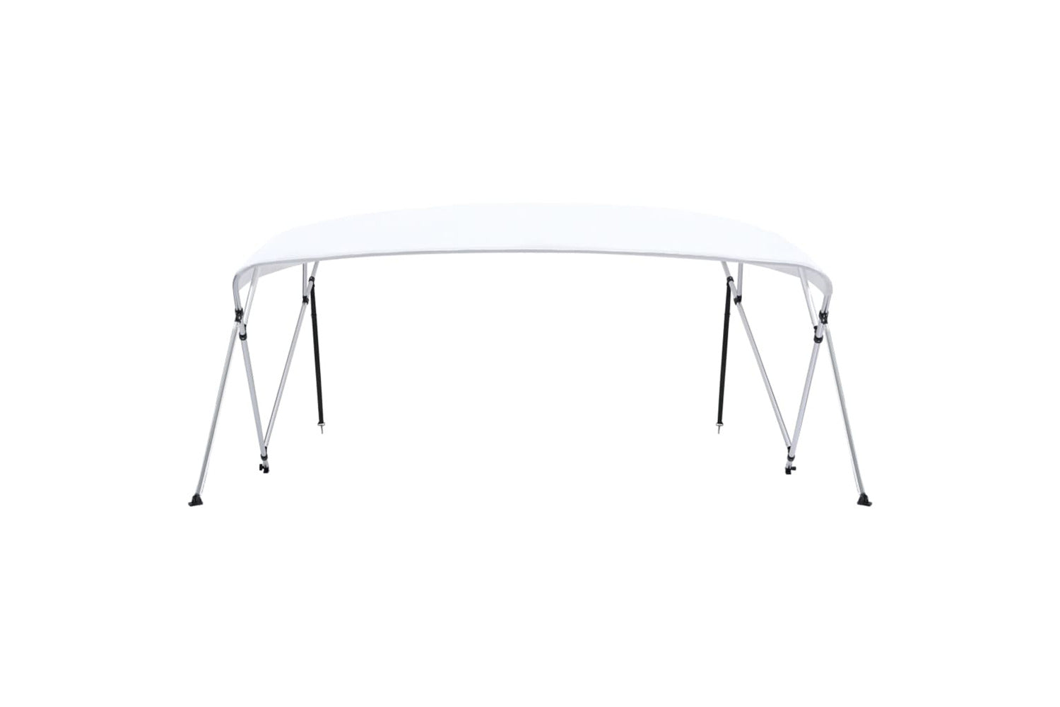 vidaXL 93140 4 Bow Bimini Top White 243x(230-244)x137cm-3