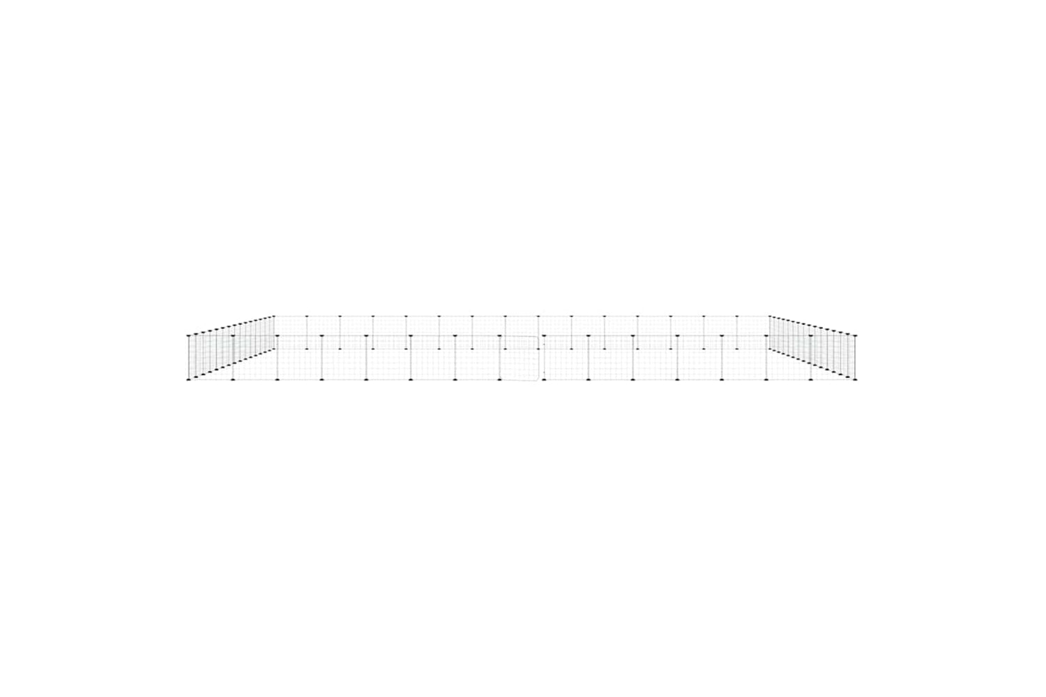 vidaXL 3114024 60-panel Pet Cage With Door Black 35x35cm Steel-3