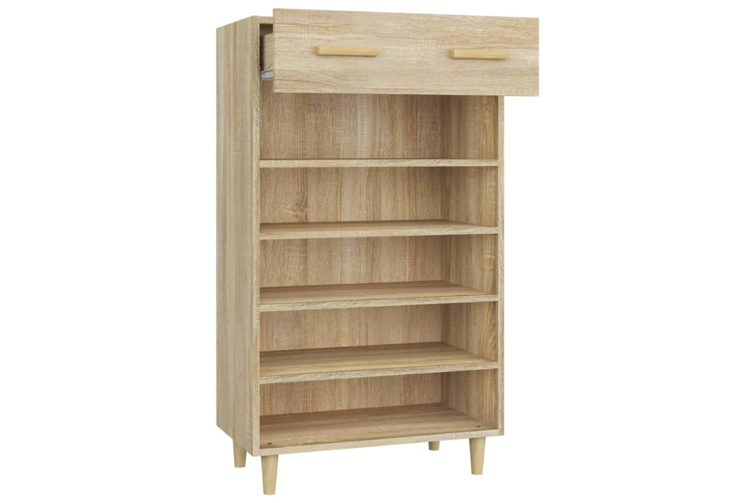 vidaXL 812783 Shoe Cabinet Sonoma Oak 60x35x105cm Engineered Wood-6