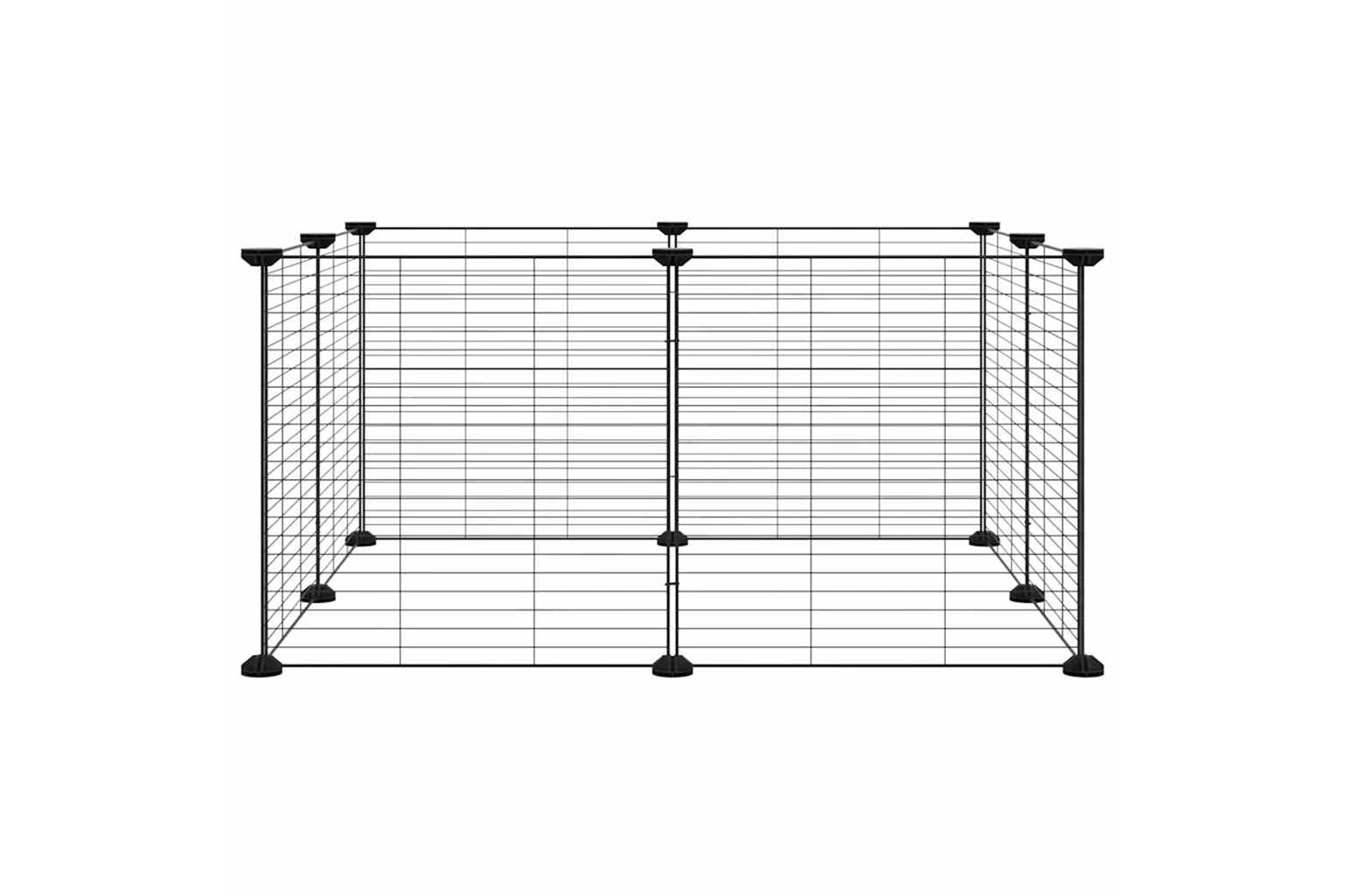 vidaXL 171624 8-panel Pet Cage Black 35x35cm Steel-3