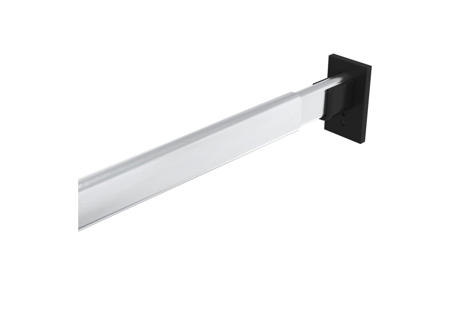 vidaXL 344373 Telescopic Wardrobe Rails 2 Pcs Silver 58-100cm-3