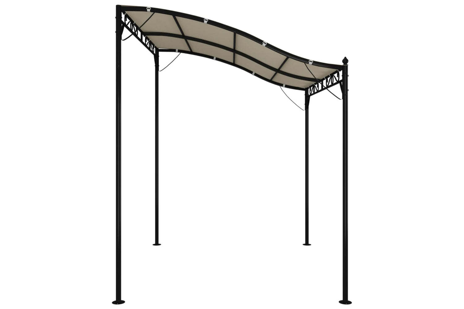 Vidaxl 362391 Canopy Cream 2x2.3 M 180 G/mâ² Fabric And Steel-3