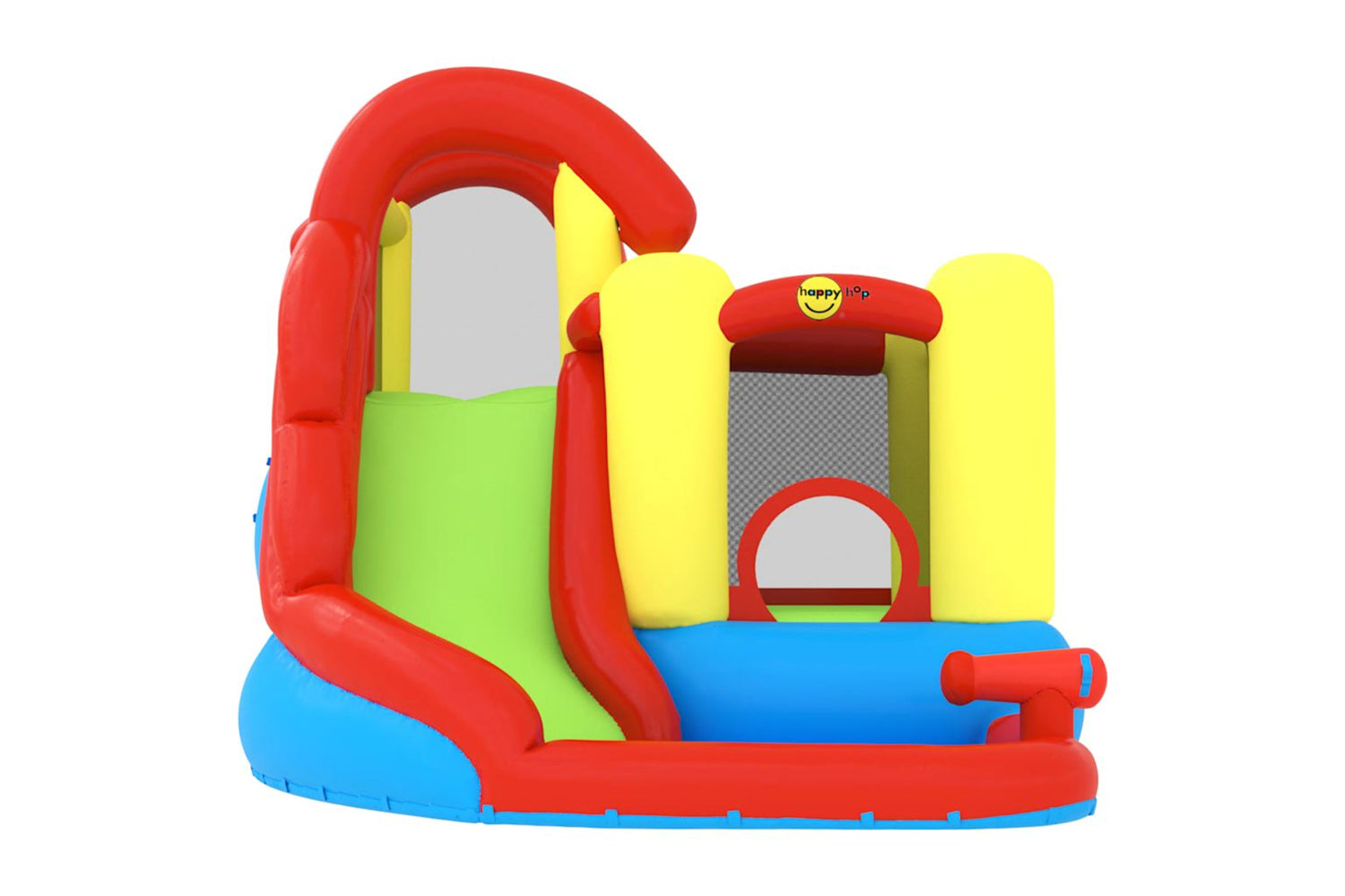 Happy Hop - 94242 Bouncy Castle With Slide And Splash Pool 280x319x211 Cm-3