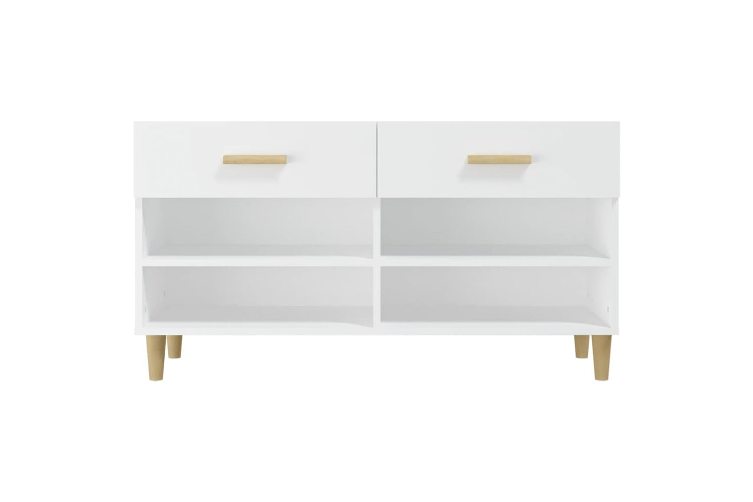 vidaXL 812816 Shoe Cabinet White 102x35x55cm Engineered Wood-5