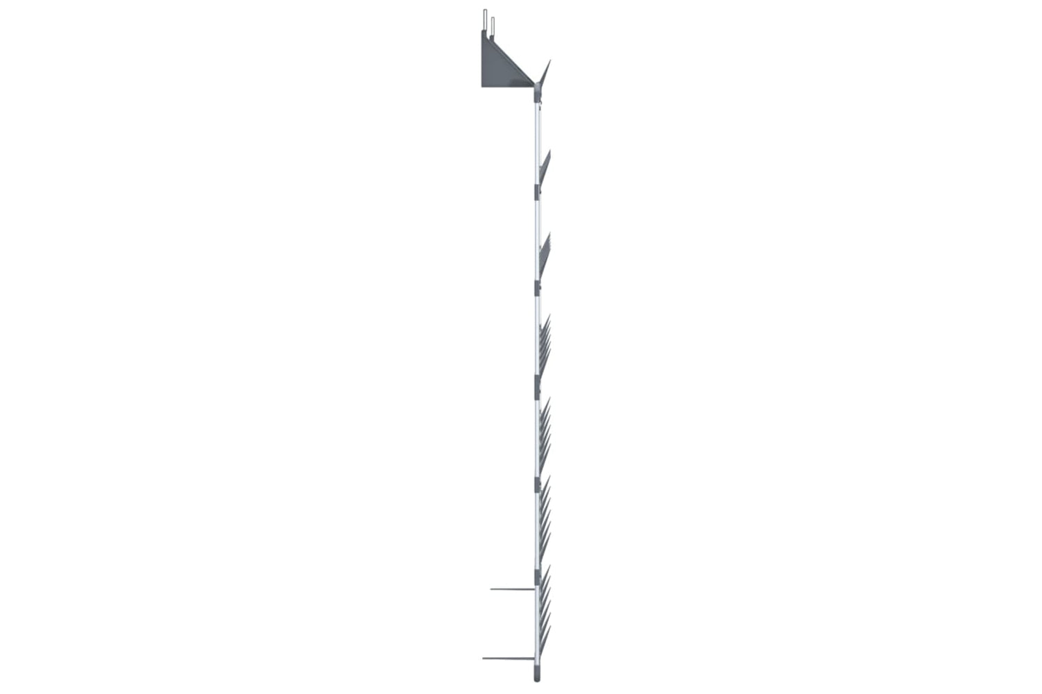 vidaXL 344372 Hanging Shoe Rack Silver 66x13x139cm-3