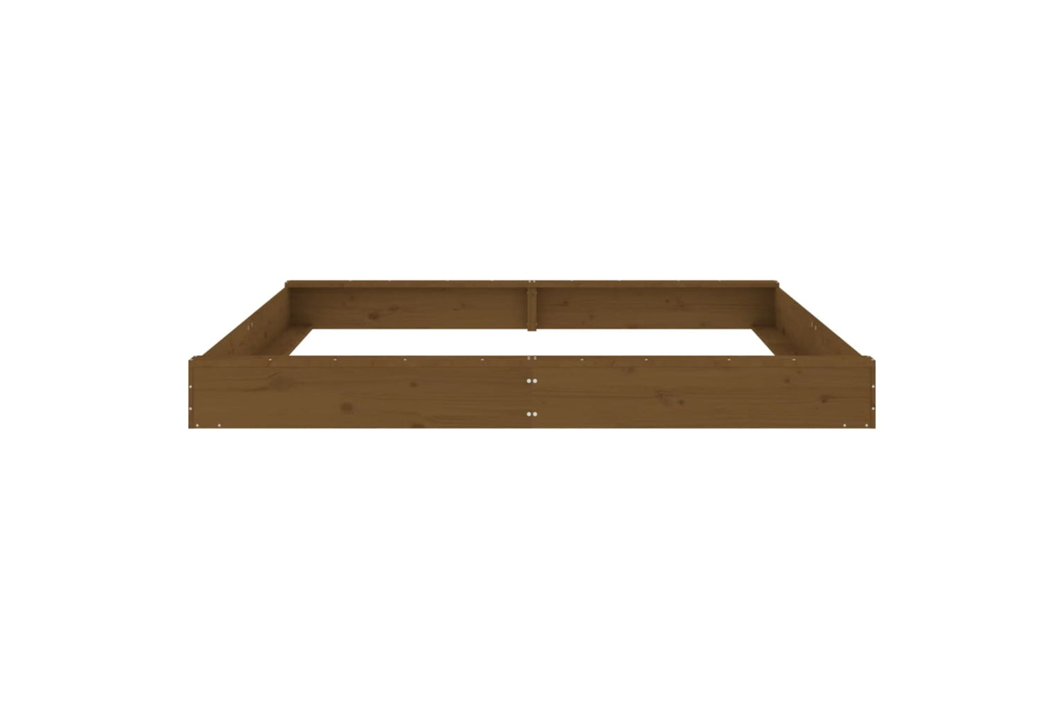 vidaXL 825047 Sandbox With Seats Honey Brown Square Solid Wood Pine-3