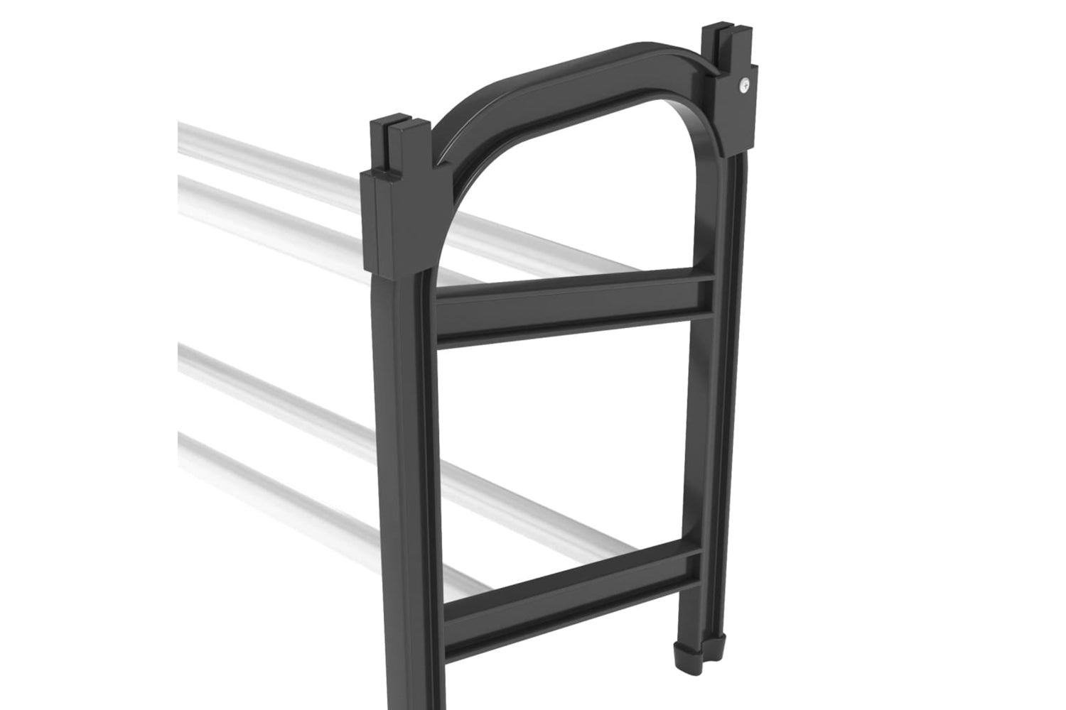 vidaXL 344369 Extendable Shoe Rack With 2 Shelves 119x24x37cm-5