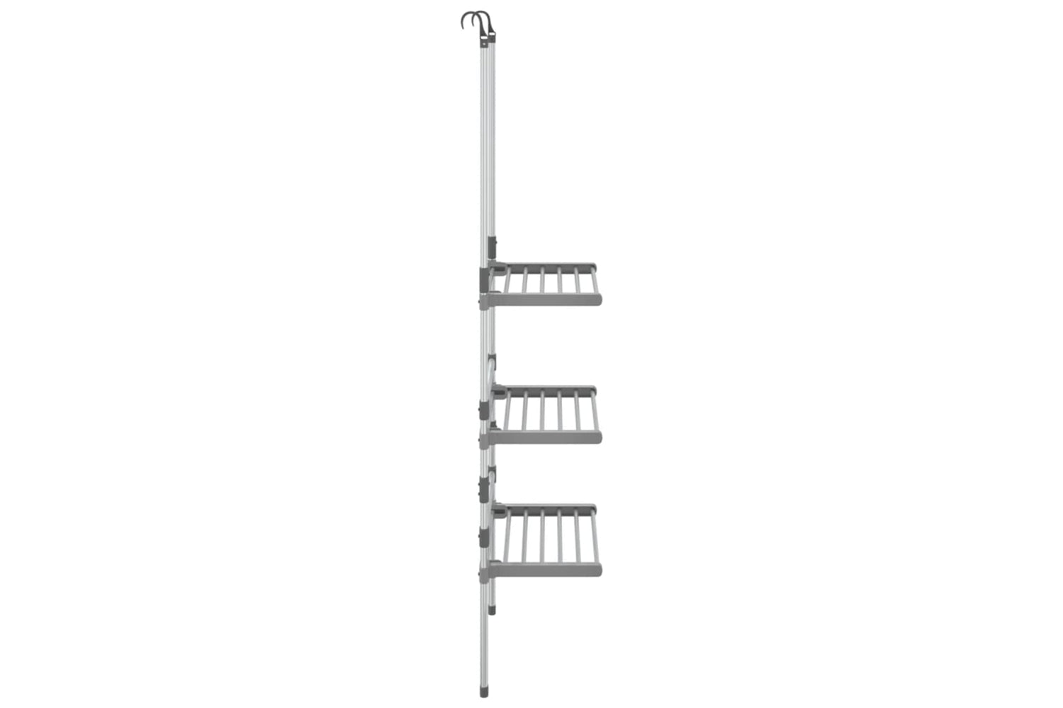 Vidaxl 344383 3-tier Hanging Laundry Drying Rack Aluminium-3
