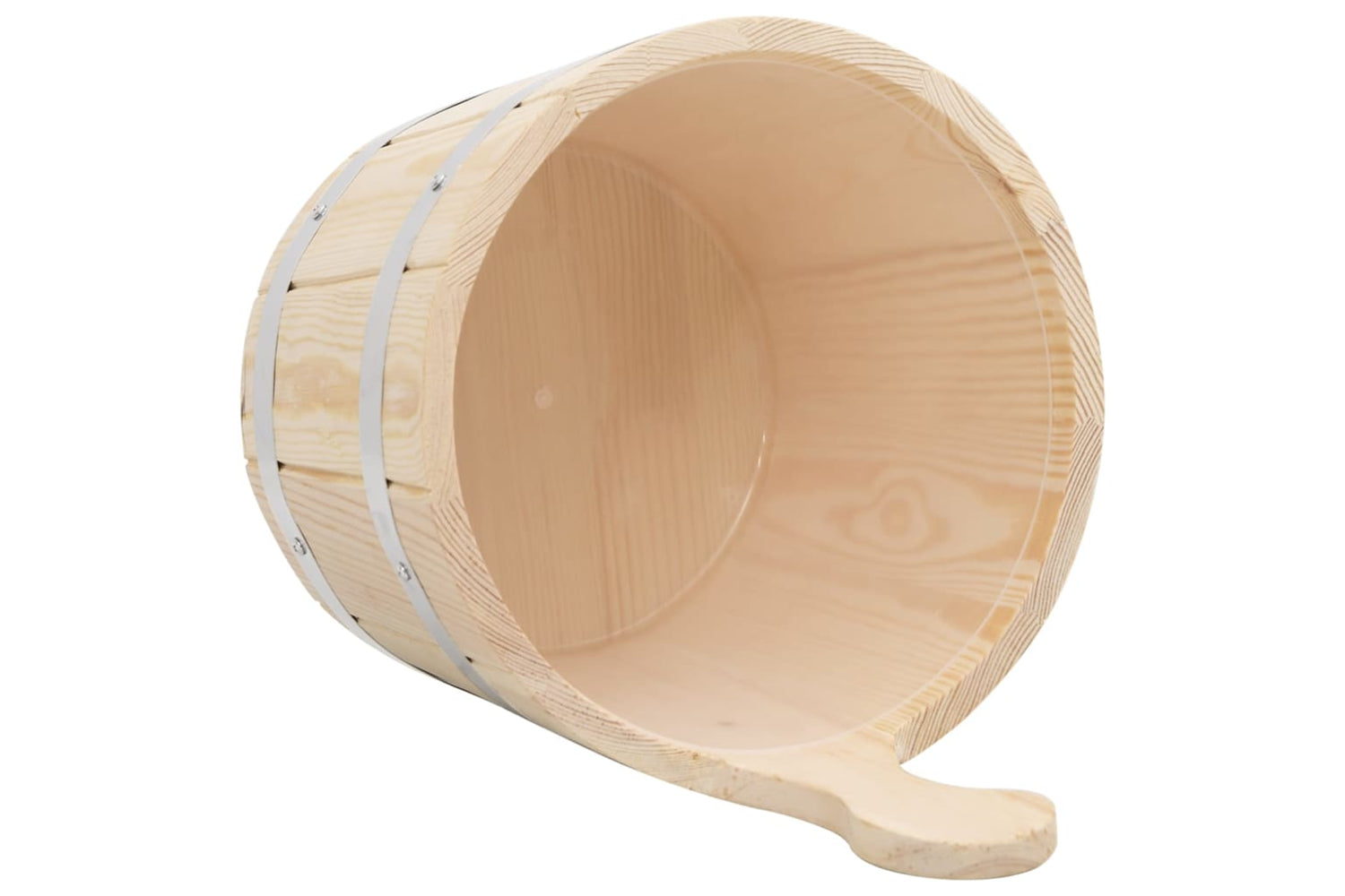 Vidaxl 51692 Sauna Bucket And Ladle Set Solid Wood Pine-6