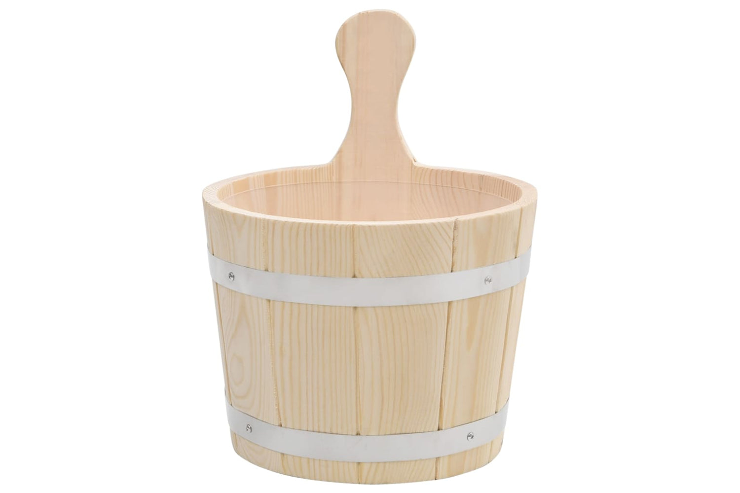 Vidaxl 51692 Sauna Bucket And Ladle Set Solid Wood Pine-3