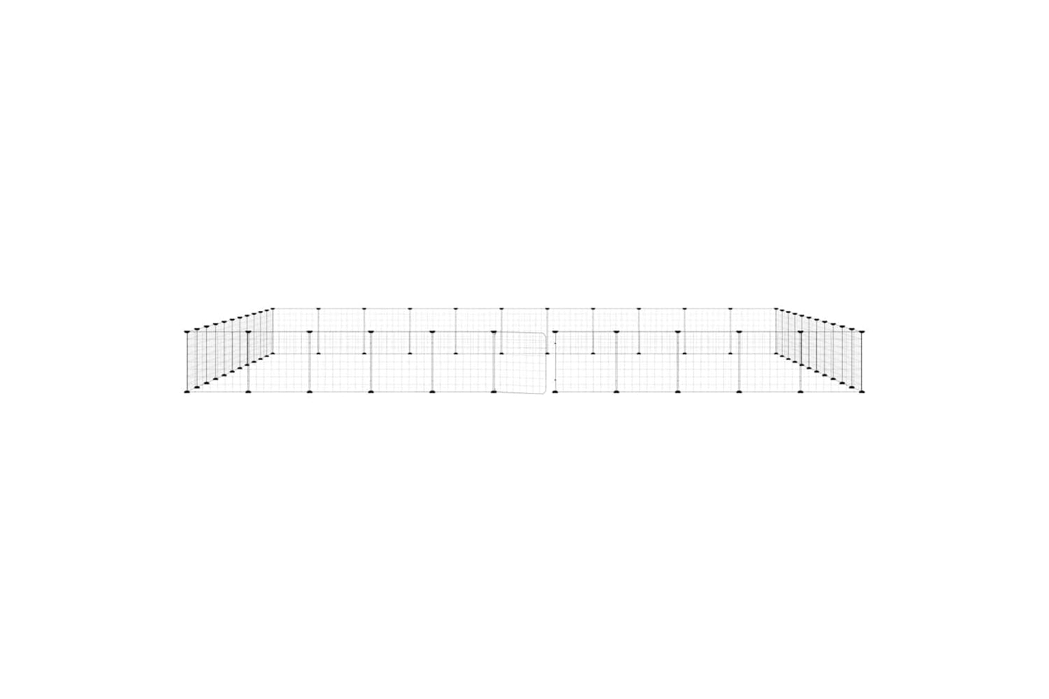 vidaXL 3114022 44-panel Pet Cage With Door Black 35x35cm Steel-3
