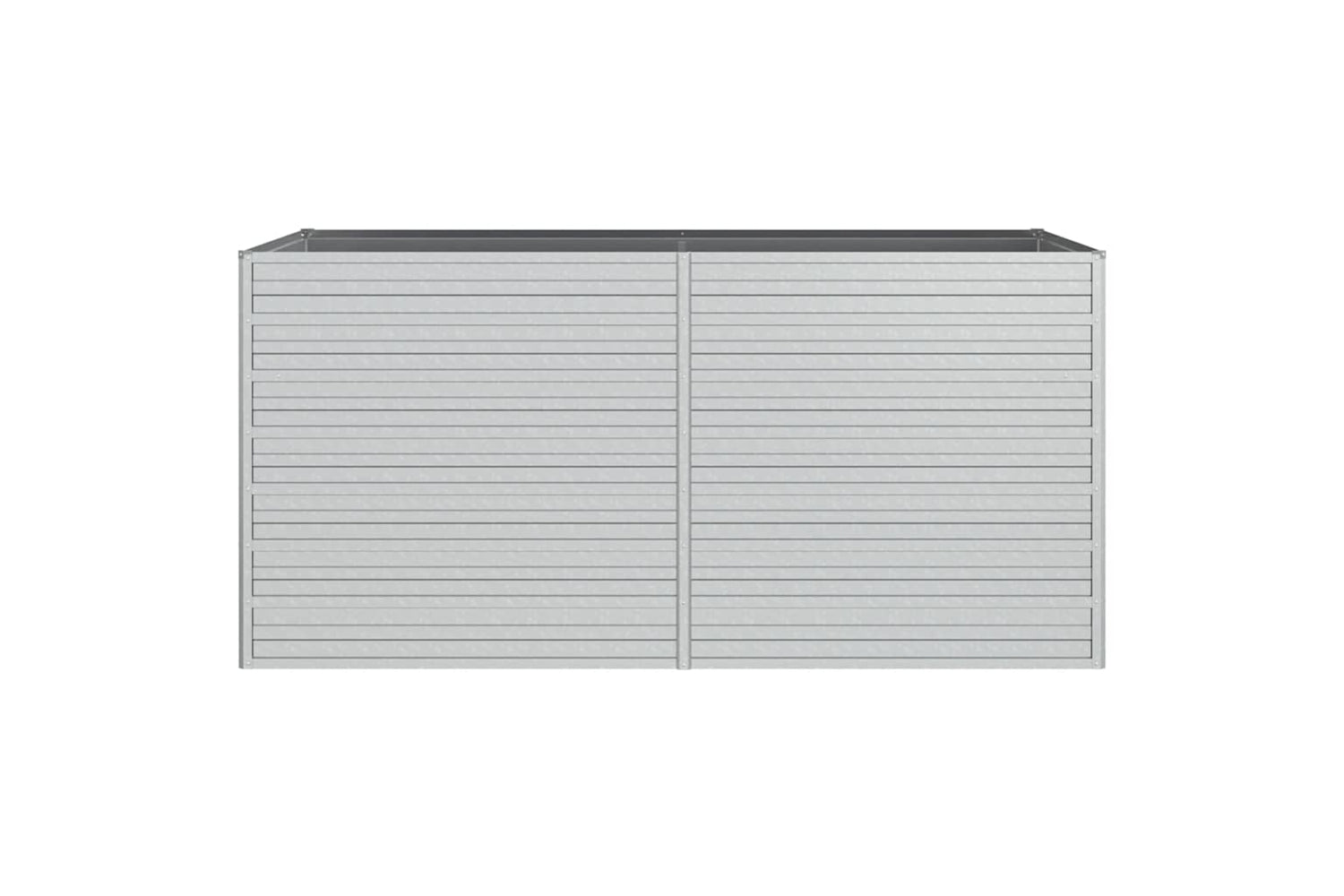 Vidaxl Garden Raised Bed 160x80x77 Cm Galvanized Steel Silver-3