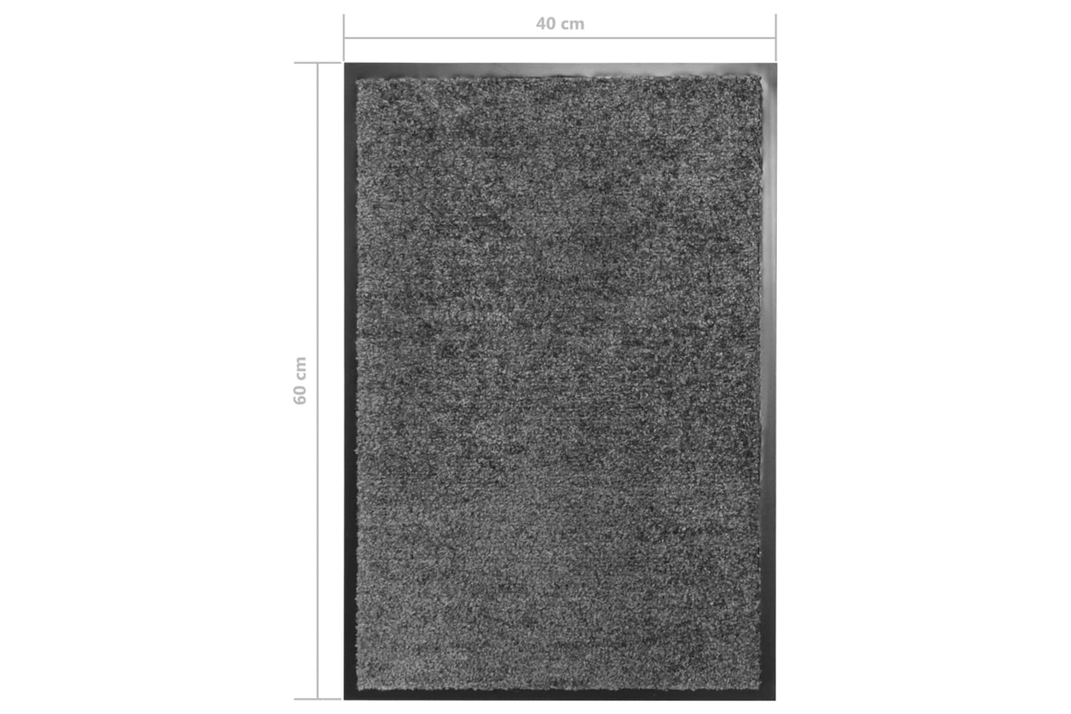 vidaXL 323415 Doormat Washable Anthracite 40x60cm-6