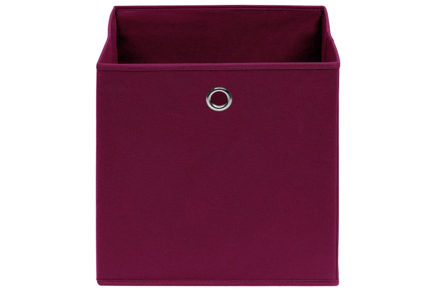 vidaXL 325199 Storage Boxes 4 Pcs Non-woven Fabric 28x28x28cm Dark Red-3